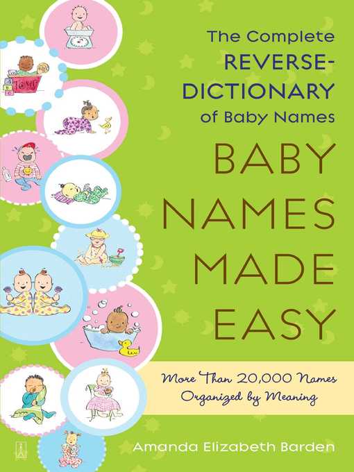 Title details for Baby Names Made Easy by Amanda Elizabeth Barden - Wait list